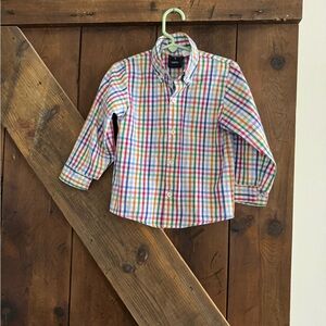 4/$12 Colorful Plaid Button Down Shirt for Kids